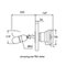 Float switch fig. 8340 aluminium horizontal flange